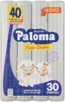 PAPEL HIGIÊNICO PALOMA FD. 30m C/40