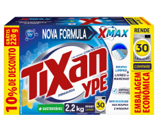 DETERGENTE EM PÓ TIXAN YPÊ CX. 2,2kg GRÁTIS 10%