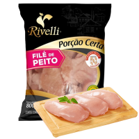 FILÉ DE PEITO DE FRANGO RIVELLI CONG. PCTE. 800g