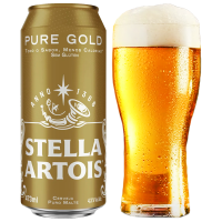 CERVEJA STELLA ARTOIS PURE GOLD LATÃO 473ML