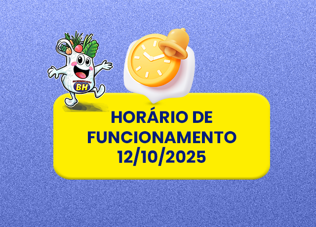 Horário de funcionamento 12/10/2025